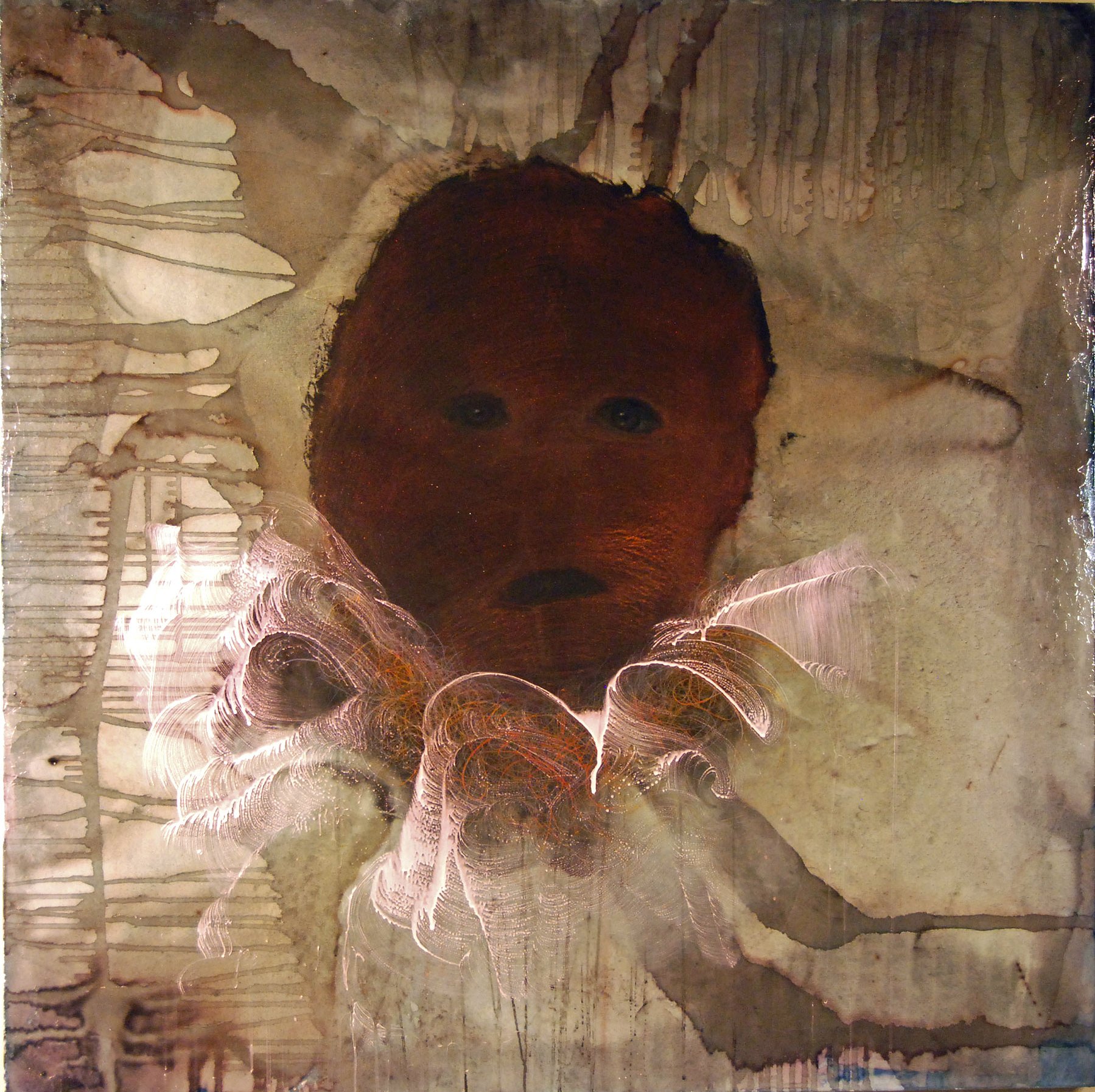 With/in Entanglement, 2011, 48” h x 48”w, mixed medium on canvas