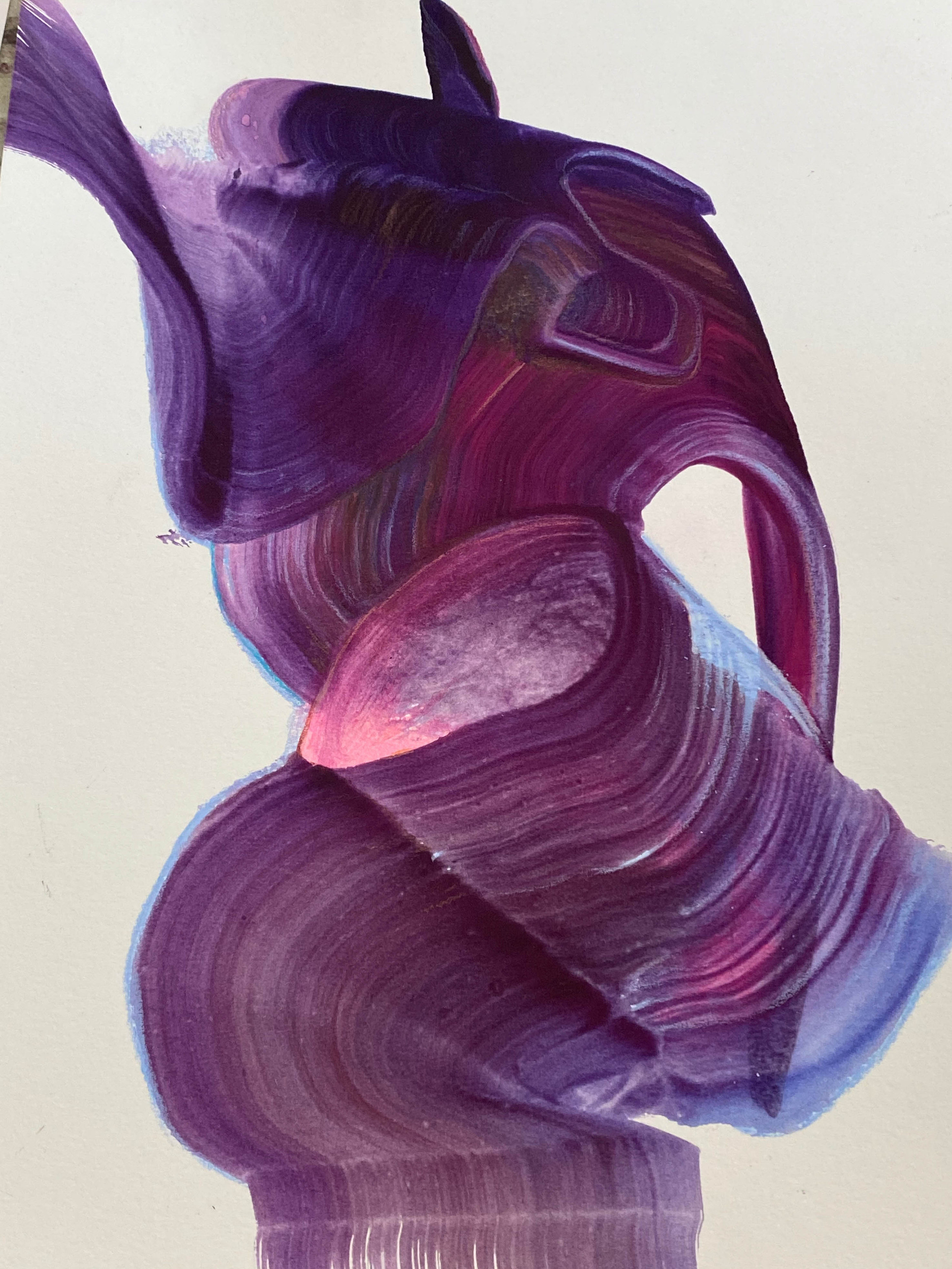 Untitled, 9”x12” 2022 watercolor, colored pencils on paper.