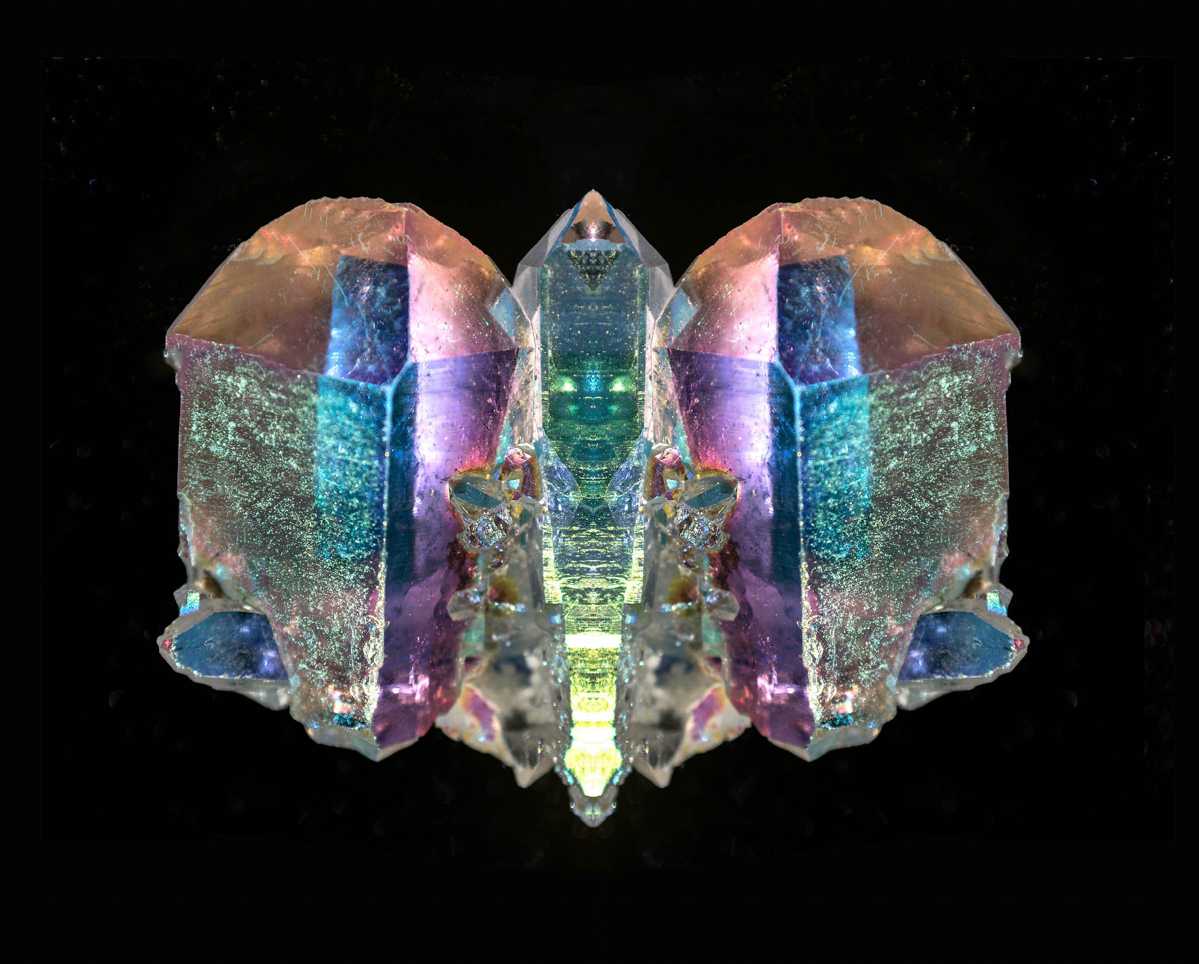 Talisman, 2019, 50” × 54″ Digital art, Fuji Crystal DP II Photo Print under ¼” (8 mm) thick Acrylic Glass with aluminum Dibond backing